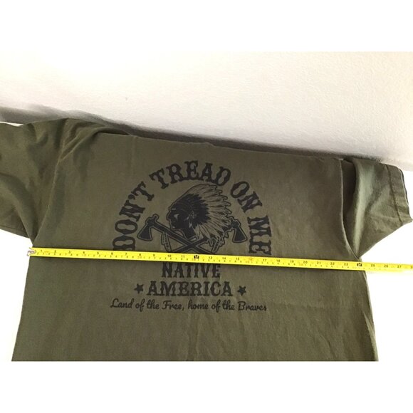 MENS GREEN FRONT GRAPHIC COTTON SHORT SLEEVE T-SHIRT SIZE 2XL - Picture 4 of 5